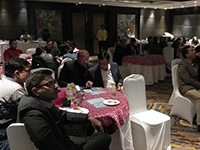 Lecturing at Doctors welfare committee meeting at Fortune Inn Grazia hotel in Gzb. on 23rd Jan.