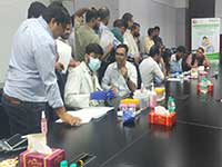 World Health Day camp in India Today Office, Noida